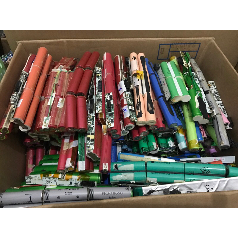 batrai 18650 bekas laptop jaminan tidak karat 6cell