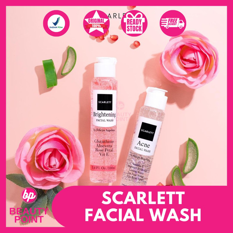 SCARLETT WHITENING - ACNE FACIAL WASH SCARLETT | BRIGHTENING FACIAL WASH SCARLETT