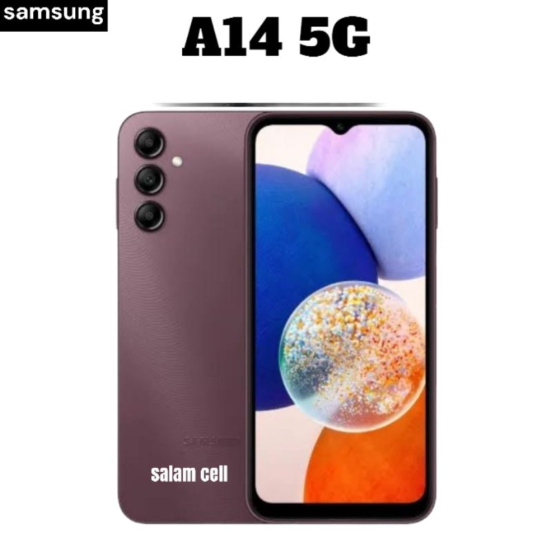 Samsung A14 5G Ram 6+6/128GB NFC Camera 50MP Original Garansi Resmi