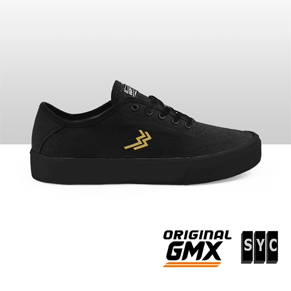 SYC Store - Sepatu Geoff Max - Dizzy All Black (Grade B) - Sepatu Pria - Sneakers Pria