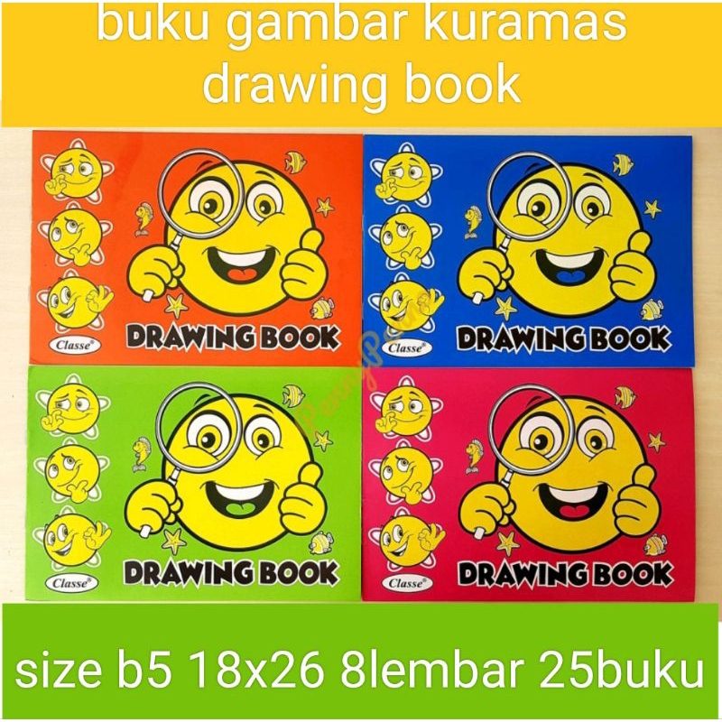 BUKU GAMBAR DODO KECIL/BUKU GAMBAR KURAMAS KECIL 1 PCS