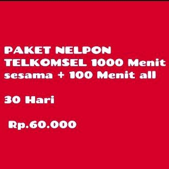 Paket nelpon telkomsel 30 Hari