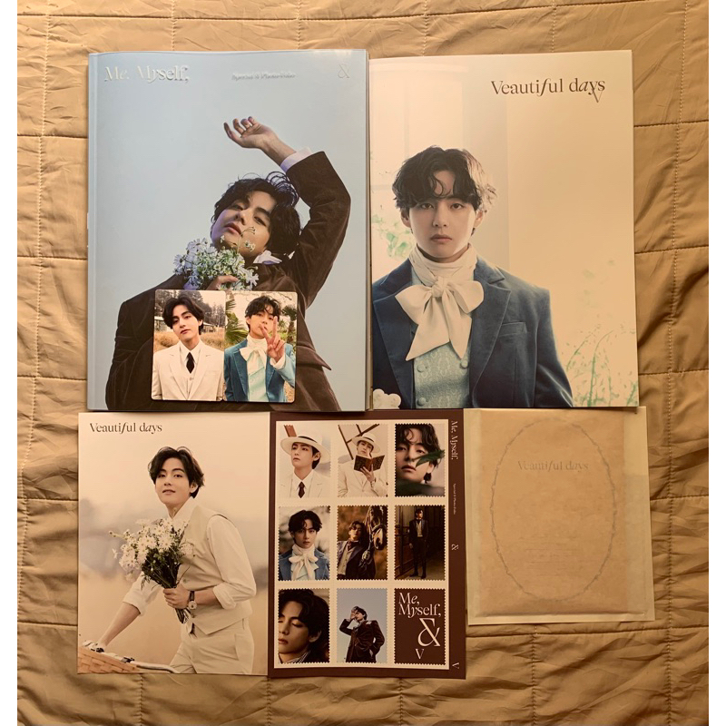 [ Ready Stock ] Sharing Special 8 Photo-Folio Me, Myself, and V ‘Veautiful Days’