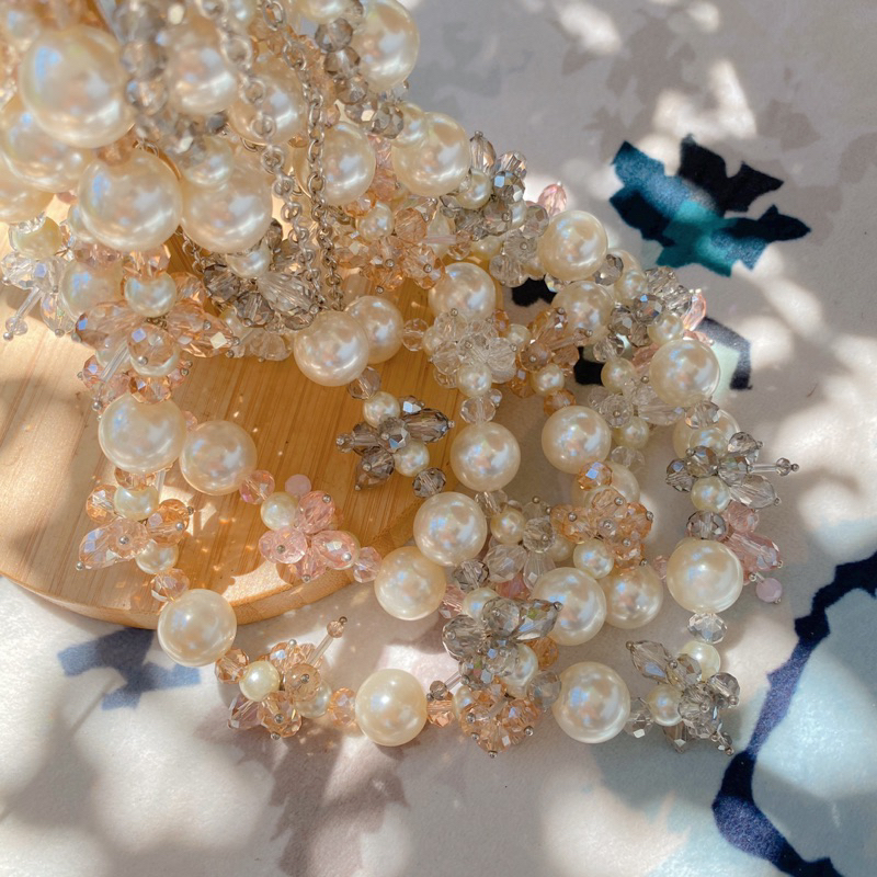 CHAVA HANDMADE NECKLACE - KALUNG HIJAB CRYSTAL BY NEWINSPIRE