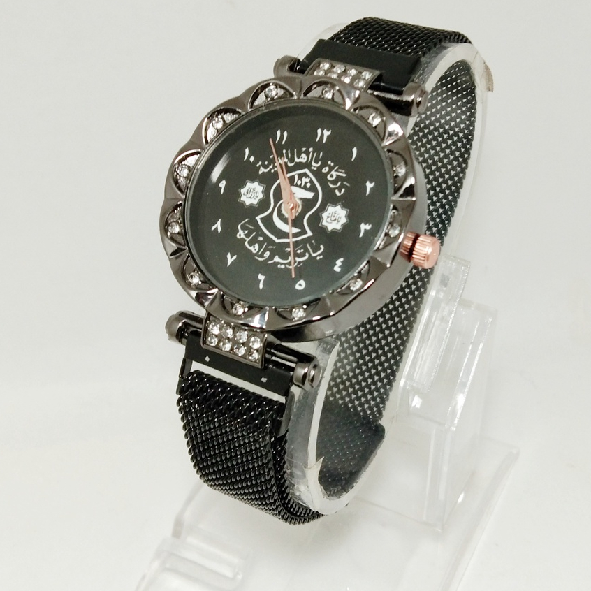 jam tangan terompah wanita tali pasir magnet