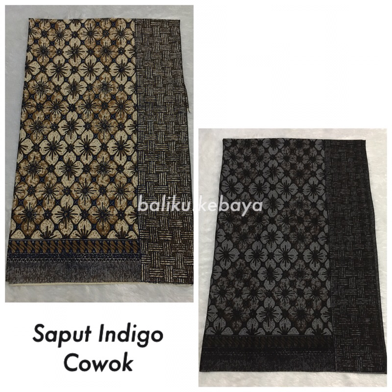 Saput Batik Indigo Dewasa / Saputan Indigo / Saput Batik