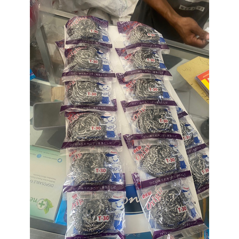 grosir sabut kawat cuci piring murah lusinan isi 12