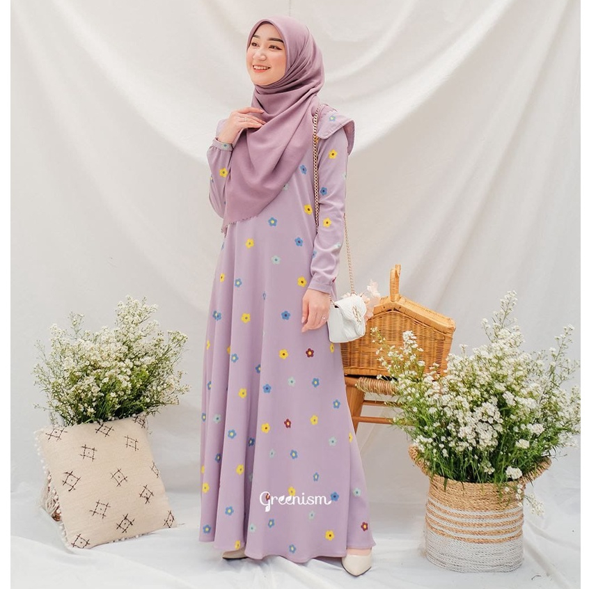 Greenism Keysa Dress Quality Premium Syari'i
