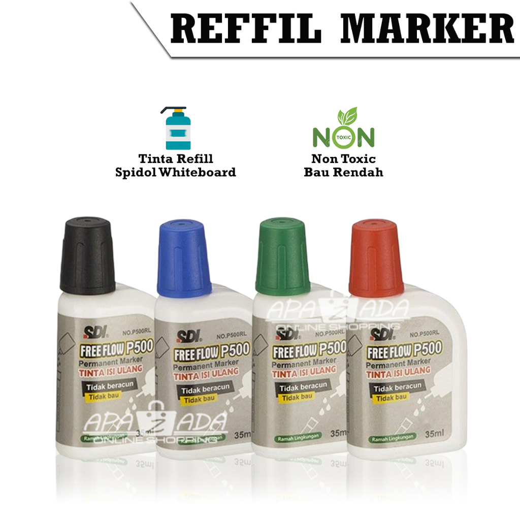 

Apazada - Refill Isi Tinta Spidol Permanen / Refill Spidol Permanen P500RL