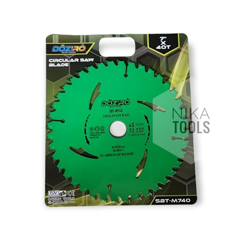 Mata Potong Kayu Circular Saw Blade 7&quot; 40 Teeth Doziro