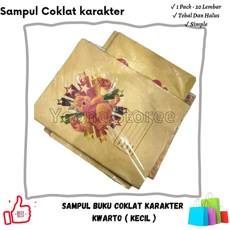

Sampul Buku Coklat Quarto / Kwarto Karakter (20 Lembar)