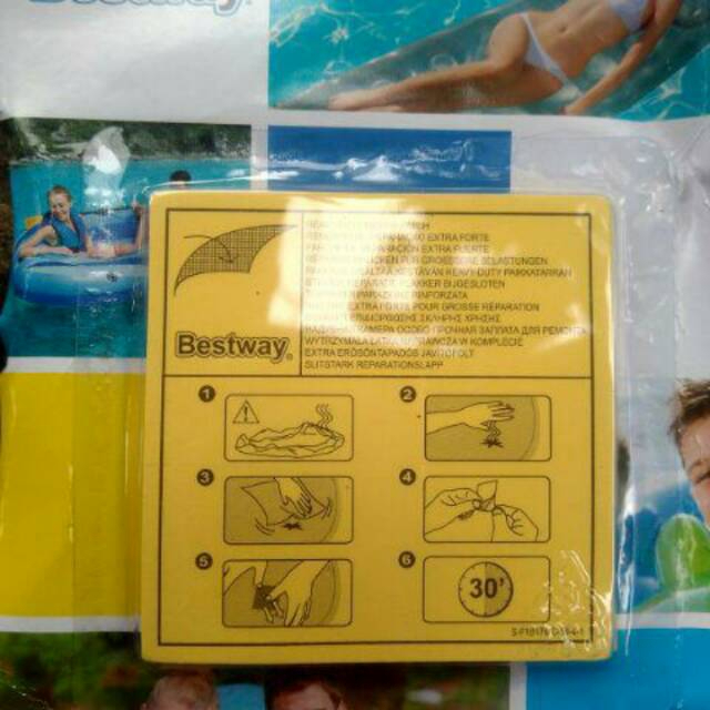 

LEM BESTWAY - Repair Kit / Lem Tambal Bestway Kasur Angin Udara / penambal kasur angin atau sofa angin kolam renang / lem penamabal pelampung