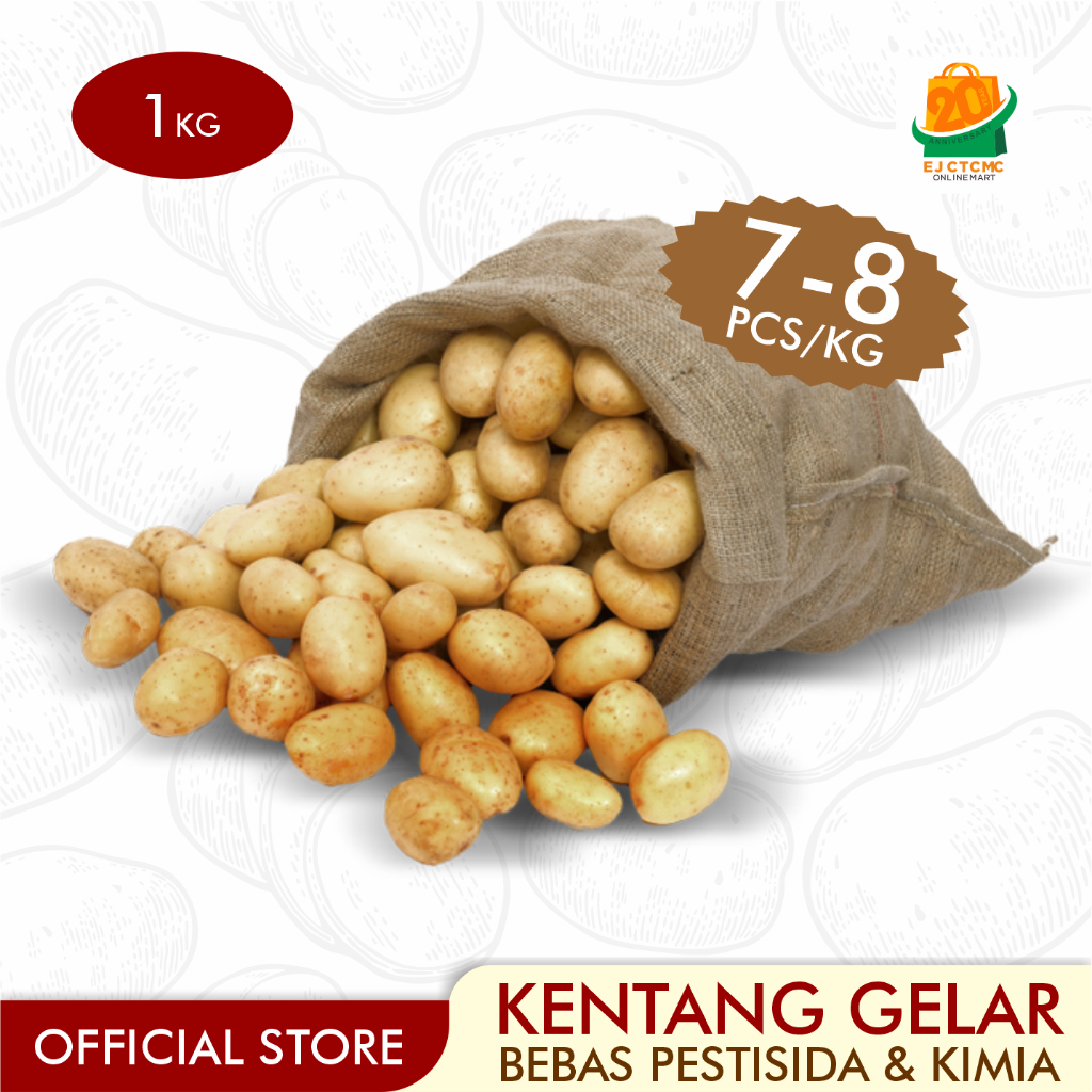 

Kentang Gelar Grade Super 1 KG - Bebas Pestisida & Kimia