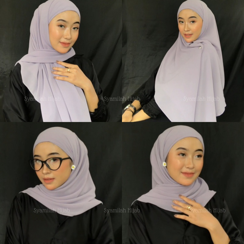 SyamilahHijab-Segiempat Inner 2 Layer Instan Ceruty Babydoll Premium