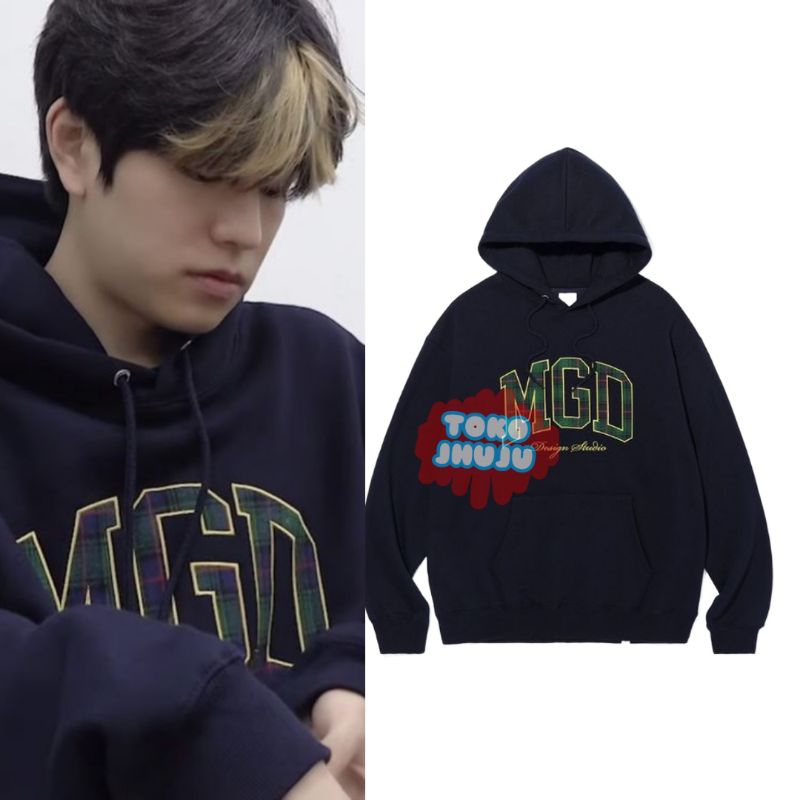 Hoodie Jumper Seungmin Stray Kids MGGD Lis Cream Besar