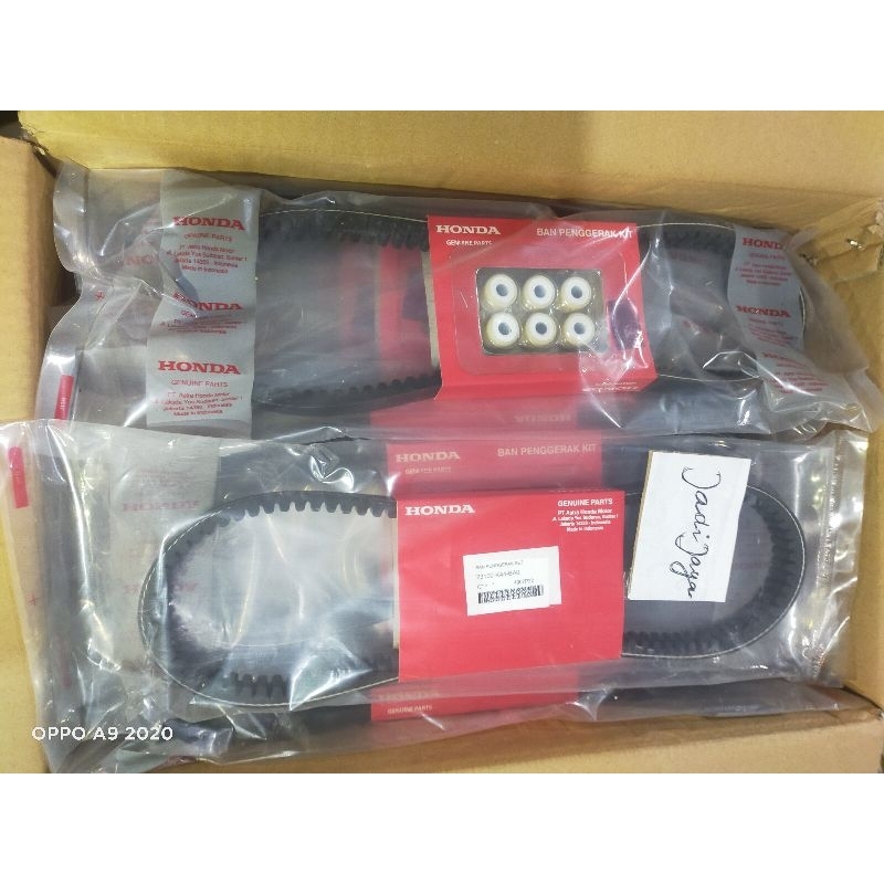 Vanbelt Assy Belting Tali Kipas Set Roller Original Asli Honda Beat Pop Scoopy eSP 23100 K44 BA0
