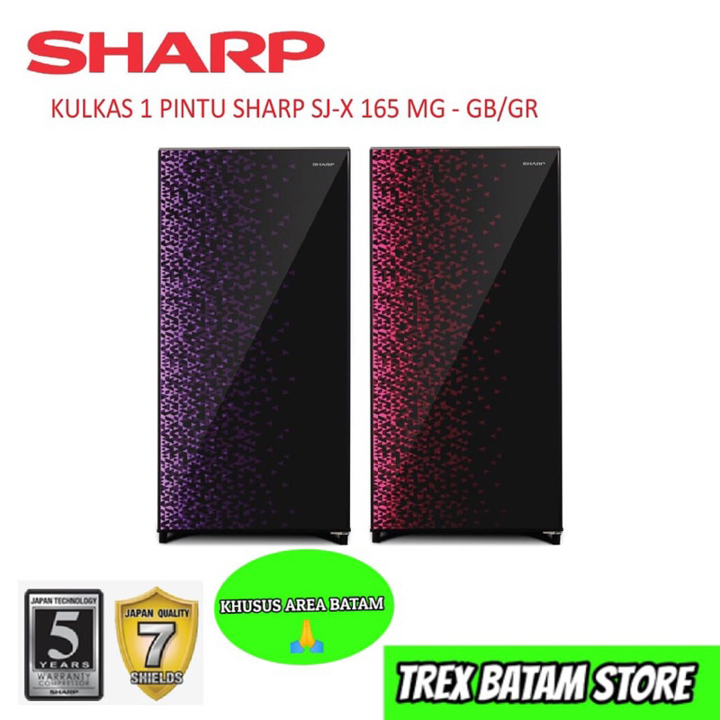 SHARP SJ-X165MG KULKAS 1 PINTU (BATAM)