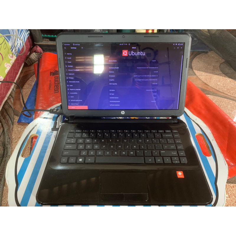 Laptop Hp 14 Core i3 Ram 4GB SSD 128 GB