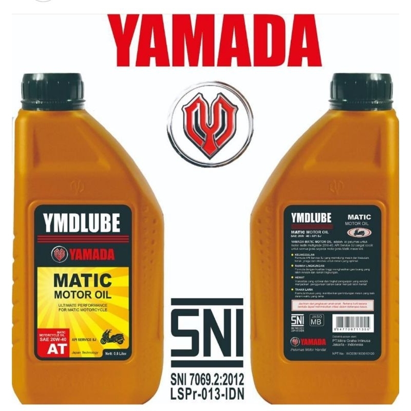 oli ymdlube Yamada silver 0,8 SAE 20w-40 matic 0,8 SAE 20w-40