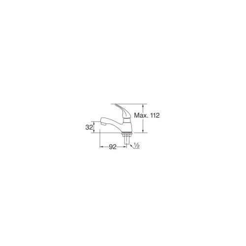 san ei Y510R original kran wastafel up down single lever