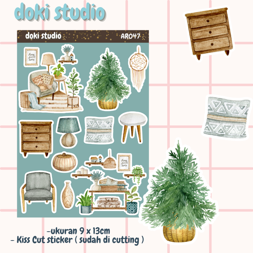 

[DOKI] Stiker Dekorasi Lucu / Sticker Journal / Stiker Aesthetic Memo Sticky Notes Journal Scrapbook Planner