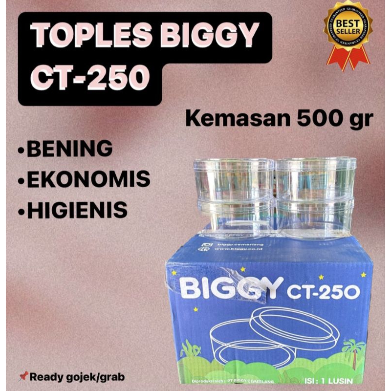 Terlaris Toples Biggy 500gram Toples Nastar Kue Kering Lusinan