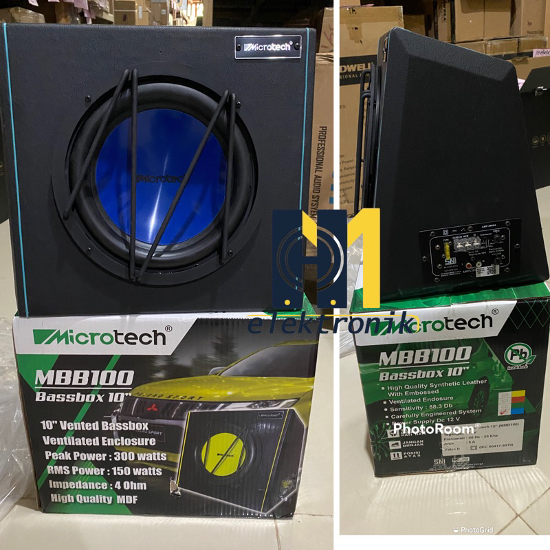 Speaker Subwoofer Bassbox 10inch Basstube Mobil sub aktif