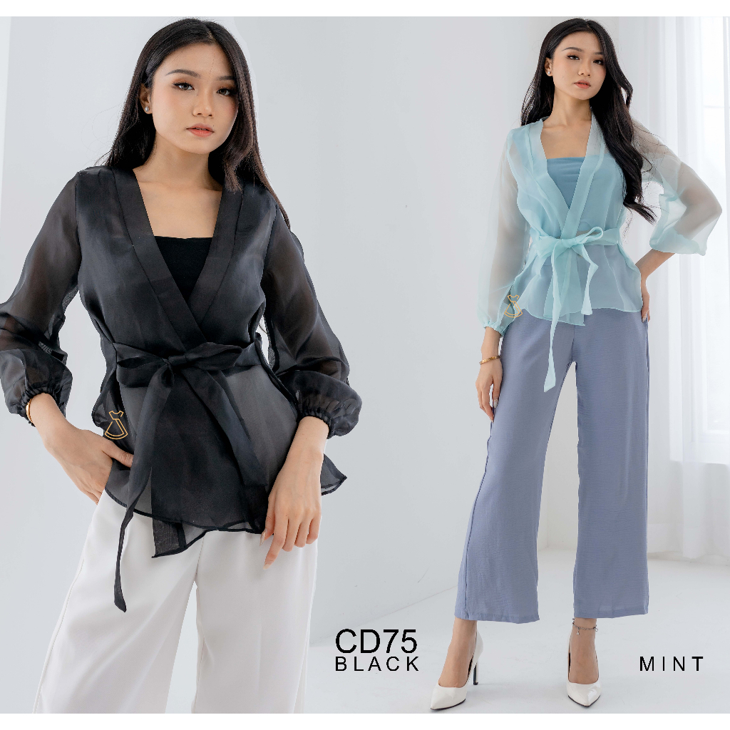 SEOLA - CD75 - Outer Blazer Organza Casual