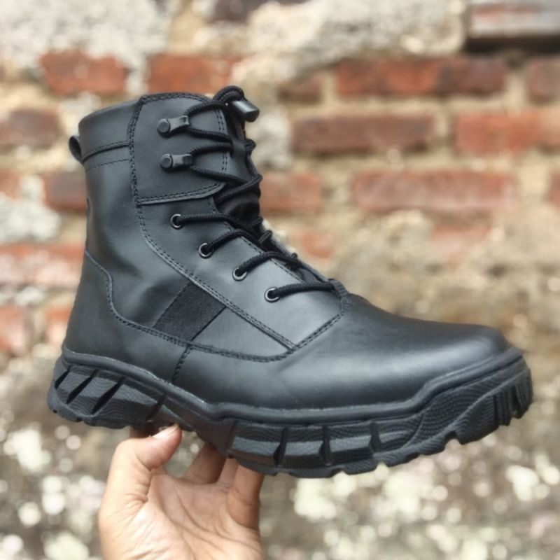 SEPATU PDL PENDEK MIDTREK BAHAN KULIT SAPI ASLI SEPATU PDL DINAS LAPANGAN TNI POLRI SECURITY SATPAM SEPATU PDL POLANTAS MODEL TERBARU