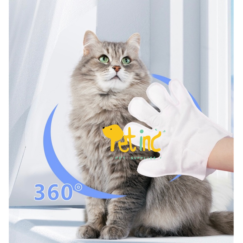 Travel size Borammy pet cleaning gloves 1 pcs