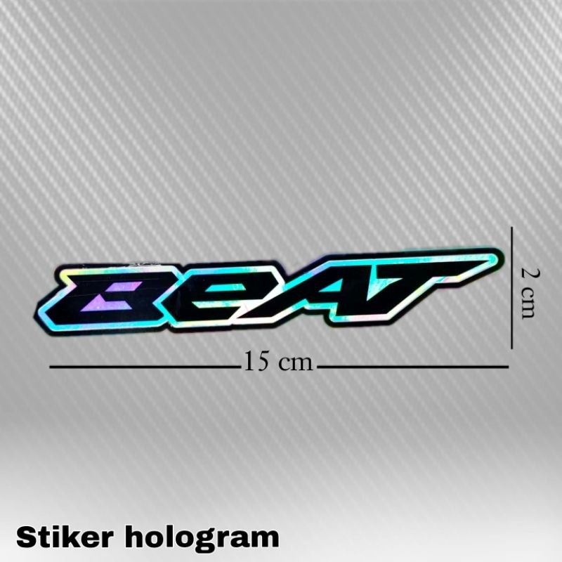 stiker hologram logo beat mio vario 150 warna bahan import aman untuk semua kendaraan