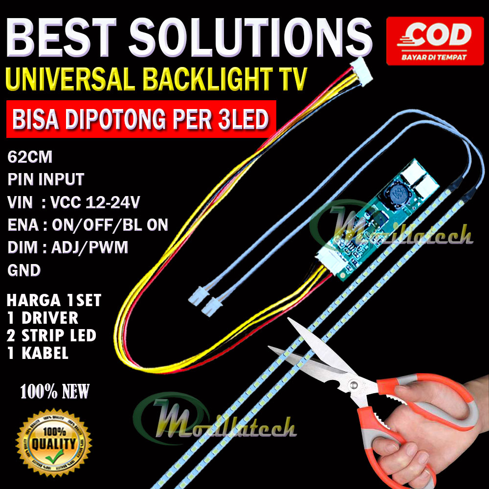 INVERTER LED BACKLIGHT UNIVERSAL POLYTRON SAMSUNG SHARP LG PANASONIC TOSHIBA SHARP TCL COOCAA MITO AKARI SANKEN CHANGHONG ICHIKO SEMUA MERK