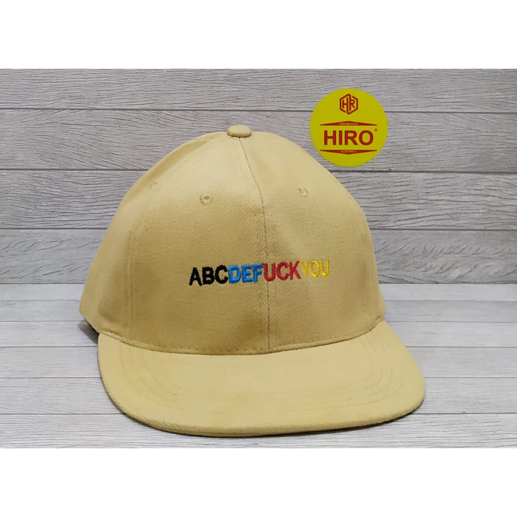 [COD]Topi Distro Pria/Topi Baseball Bordir Abcfu New Model/Topi Distro Keren