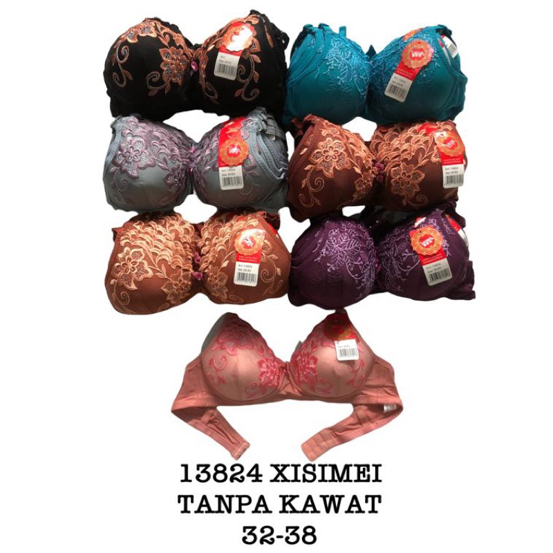 (1pcs) BH Bra perempuan wanita XISSMEI XISIMEI tanpa kawat kait 2