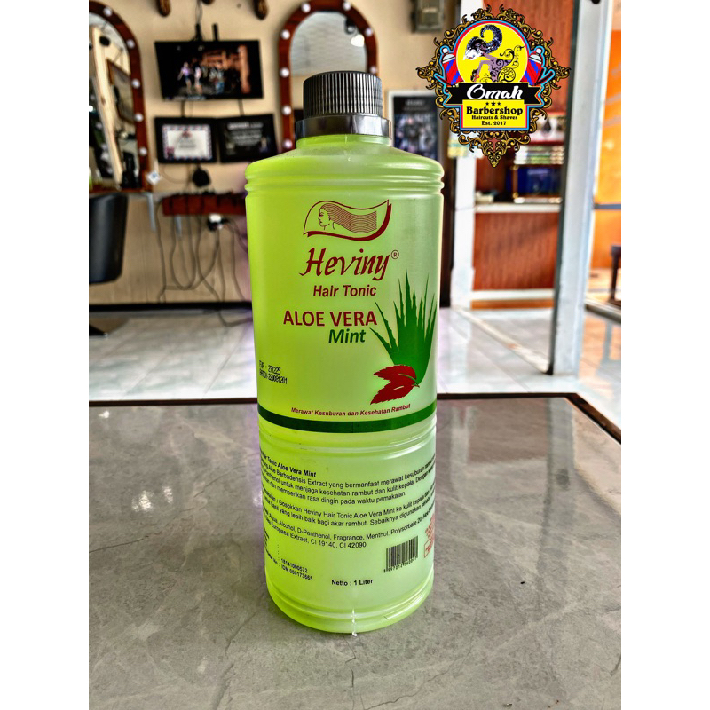 hair tonic heviny ALOE VERA Mint (merawat kesuburan rambut dan kesehatan rambut) .
