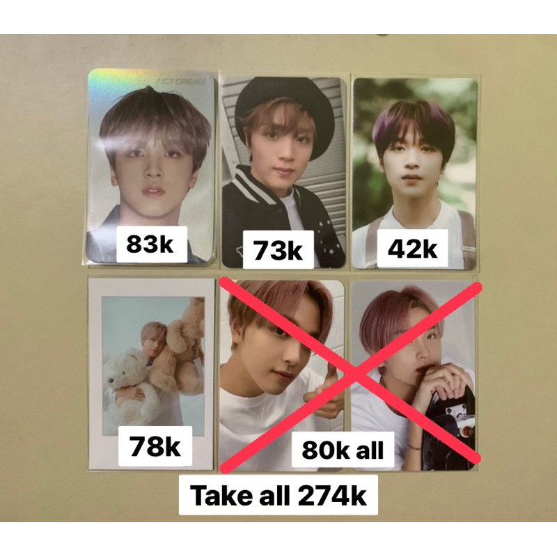 haechan holo we boom, neo zone t ver, dad v1, sg22 bene music&drama (haechan boneka), photopack sg22