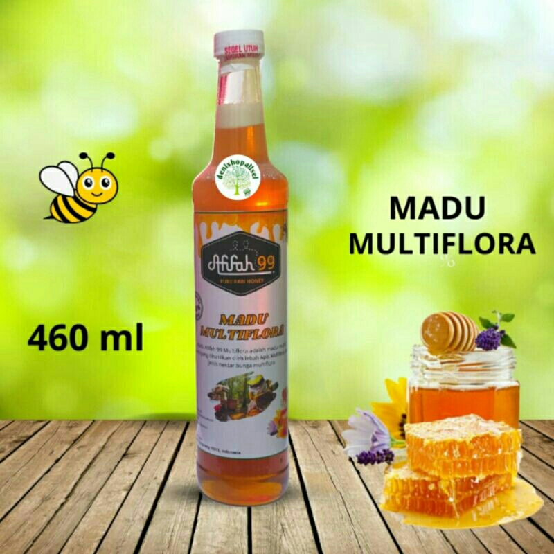 

Madu Afifah 99 Madu Murni Asli Nektar Multiflora 460 ml Grade A 100% Alami Pure Natural Raw Honey