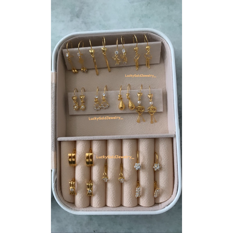 Anting dewasa emas muda 1 gram