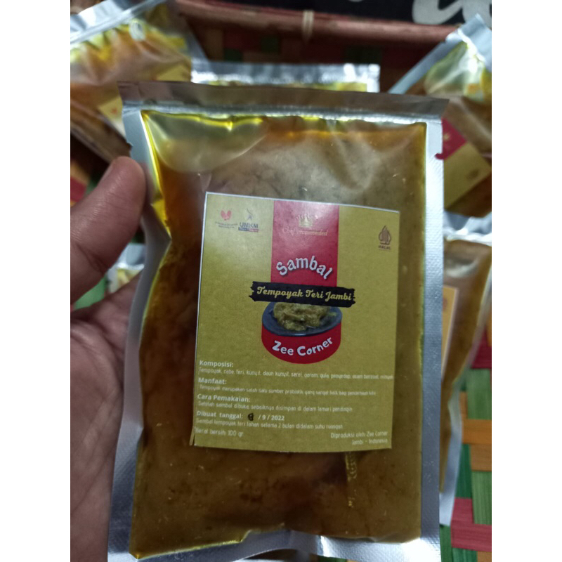 

sambal tempoyak teri kemasan sachet