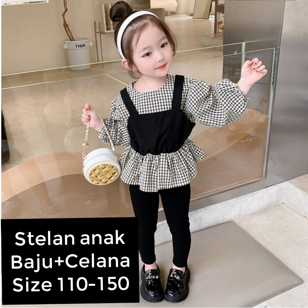 (LOLI-JKT) BS-384 STELAN ANAK CEWEK MODEL SCATOLA SIZE 110-150