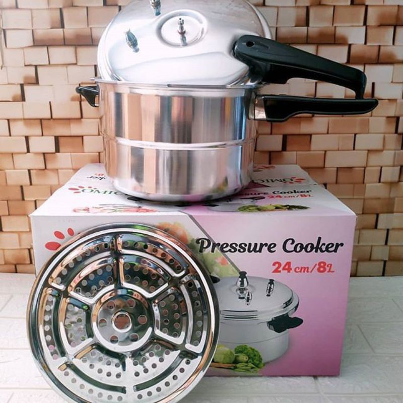 Panci Presto 8 Liter , Pressure Cooker  + Steamer  , Kukusan 8 - 12 Liter