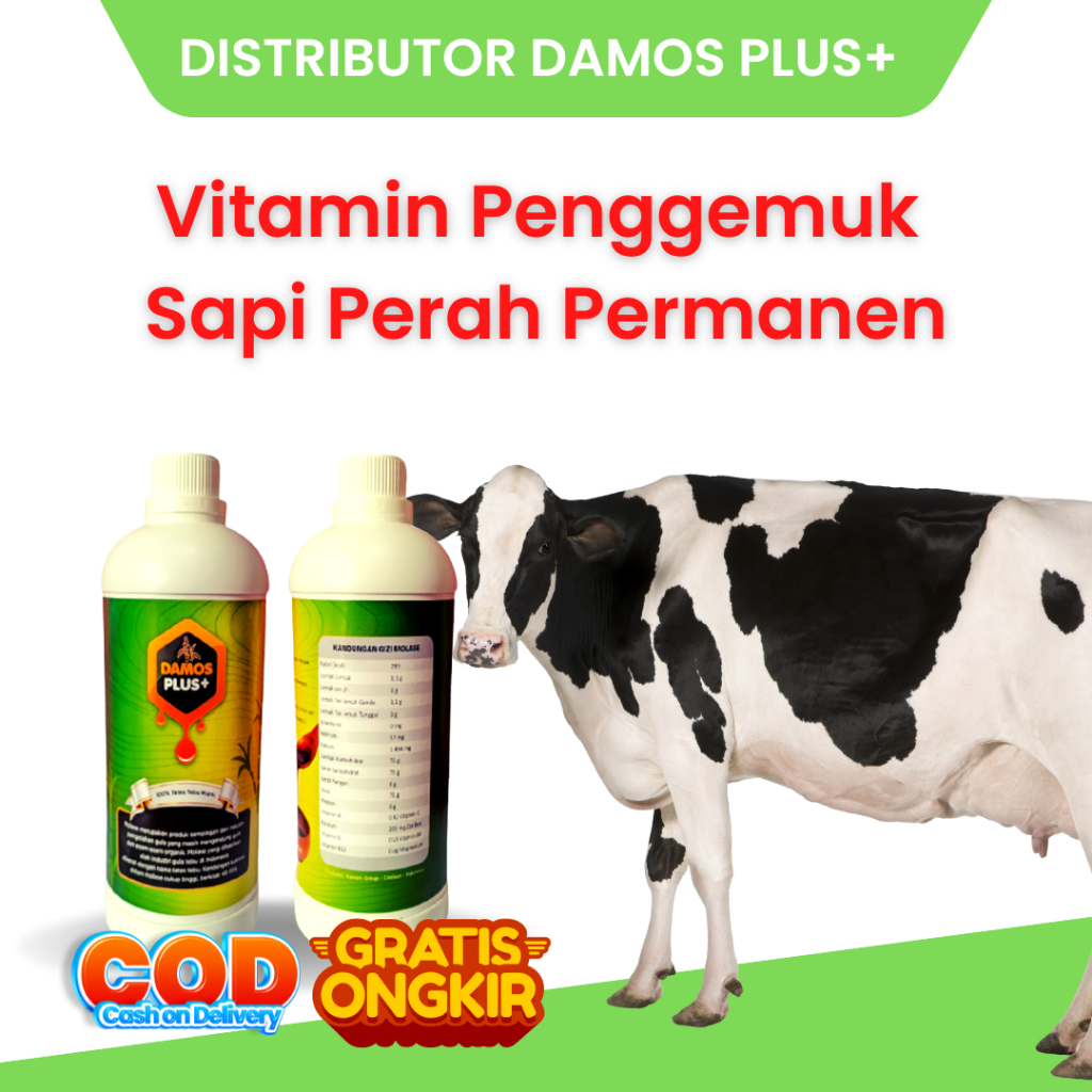 Jual Damos Plus Obat Sapi Perah Super Gemuk 7x Lebih Cepat Molase