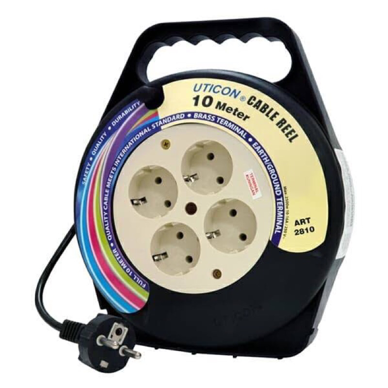 Kabel Roll Uticon 10m (CR-2810) Kabel Gulung - Box Kabel / Cuk Roll