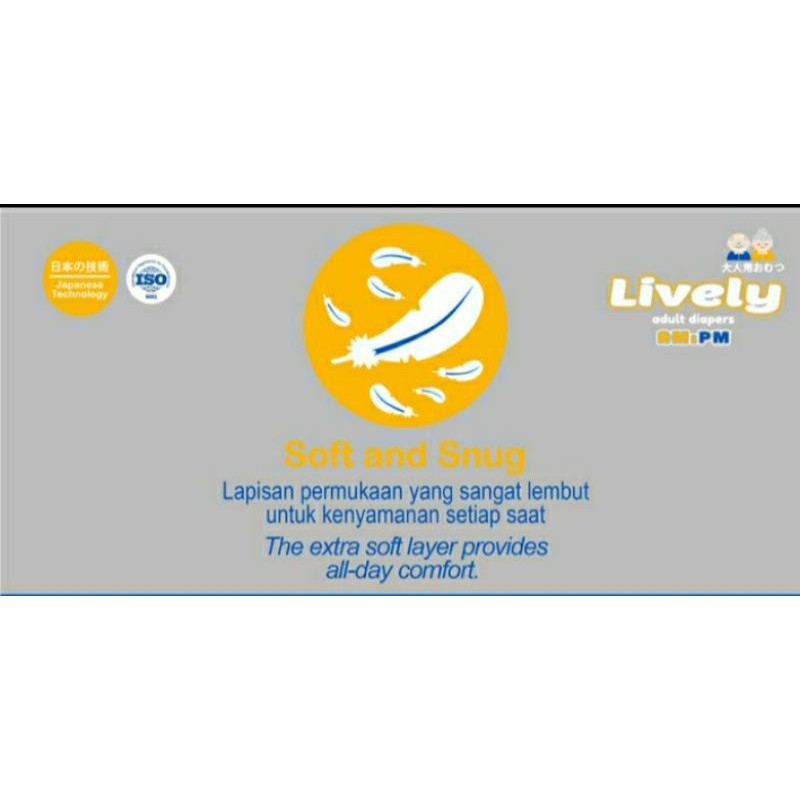 LIVELY ADULT DIAPERS PEREKAT