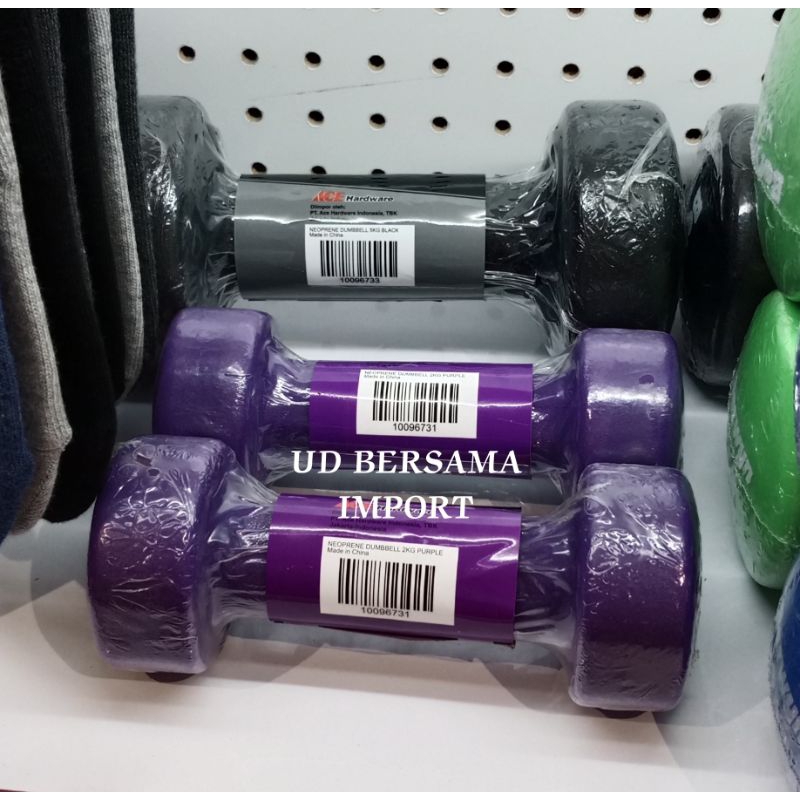 BERWYN Dumbble Neoprene 5kg/Alat Angkat Beban - Hitam