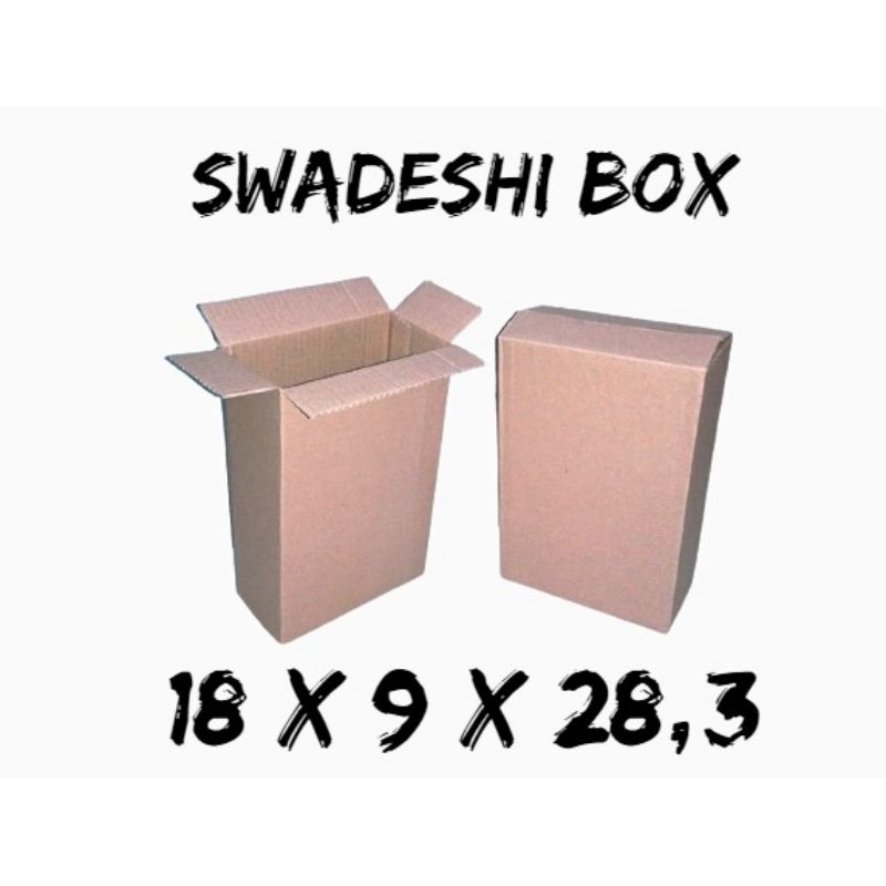 

kardus/karton/box uk. 18x9x28,3 cm untuk packing singlewall polos