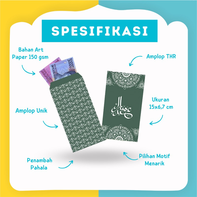 (Eid Series) Amplop Duit THR Lebaran / Amplop Idul Fitri