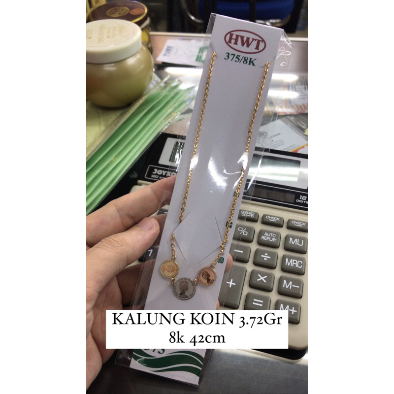 Kalung koin hwt kadar 375 8k
