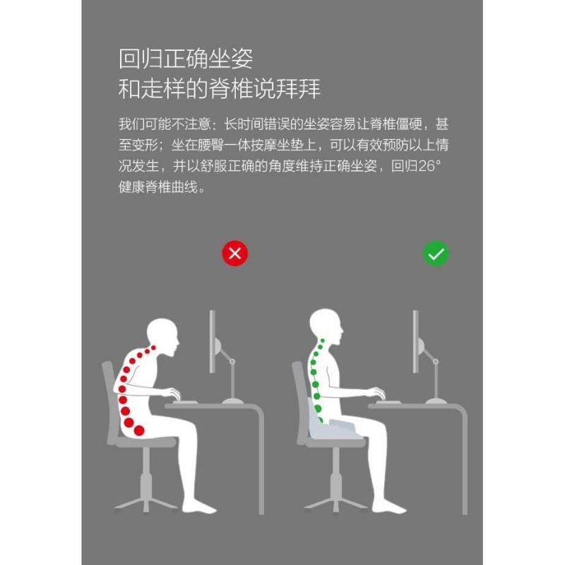 Momoda Alas Kursi Pijat Ergonomic Lumbar Waist Hip Support - SX352