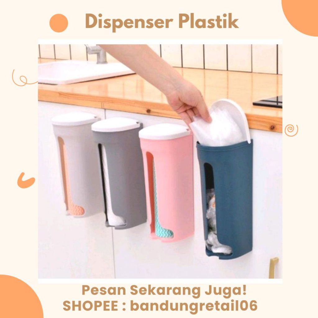 Jual Dispenser Tempat Kantong Plastik Sampah Tempel Dinding Shopee Indonesia